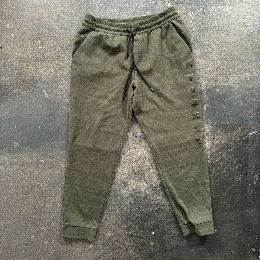 MSX By Micheal Strahan Drawstring Jogger Pants Army Green Sz Medium Cotton Blend